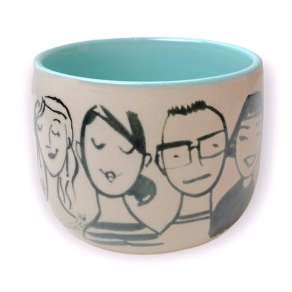 Anthropologie People Person Faces Mug - Picture 9 of 11